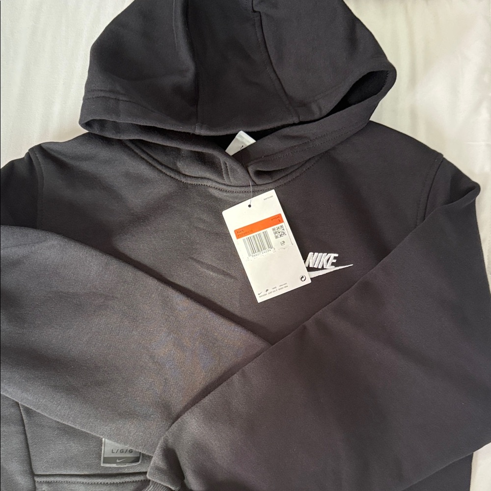 Kids Nike Black Pullover Hoodie